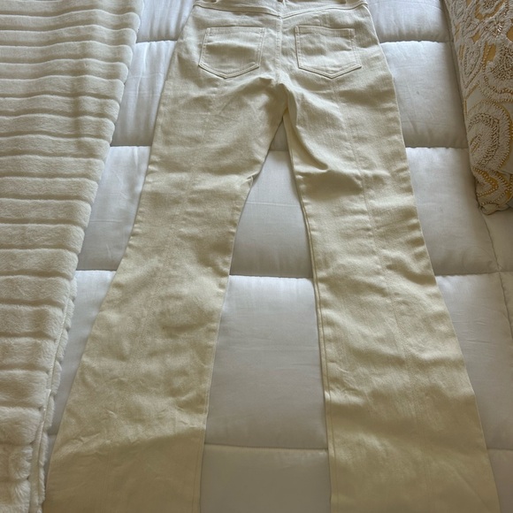 Cinq a Sept Cream High Rise Jeans - Picture 3 of 4